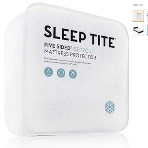 Sleep Tite Brand New Five 5ided IceTech Waterproof Mattress Protector Twin Size
